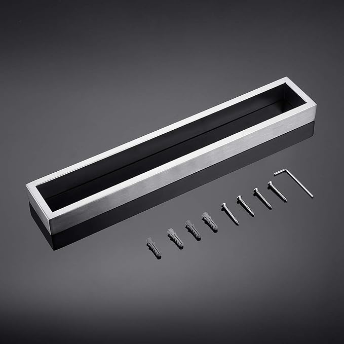 Miyili Bathroom Hand Towel Holder SUS 304 Stainless Steel 15-3/4 Inch Kitchen Towel Bar Wall Mounted, D03N40