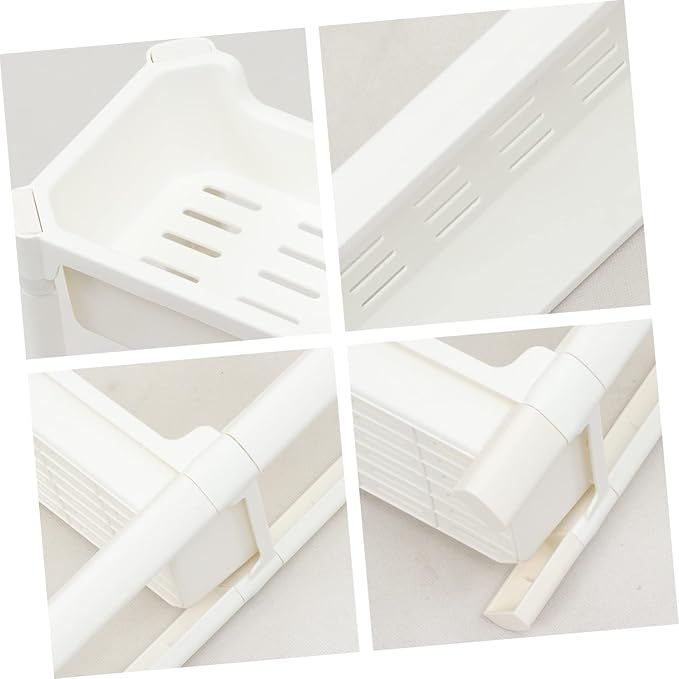 Vaguelly Multi-Layer Plastic Storage Rack Thick Corner Shelf for Bathroom and Kitchen Sturdy Home Organizer for Tight Spaces