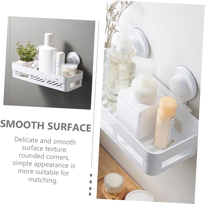 ABOOFAN Hanging Shelves Floating Shelf Bathroom Wall Decor Space-Saving Storage Non-Punch Design
