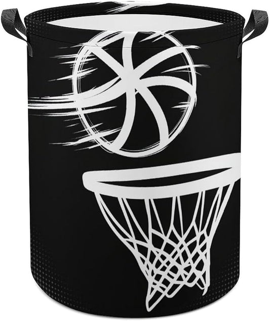 Basketball Laundry Basket Boys Room Decor Boys Hamper Toys Dirty Clothes Storage Bin Organizer for Kids