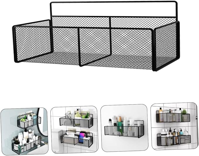 Holibanna 1set Door Organizer Wall Storage Rack Bathroom Shelves Toiletries Storage Rack Sturdy Shelf