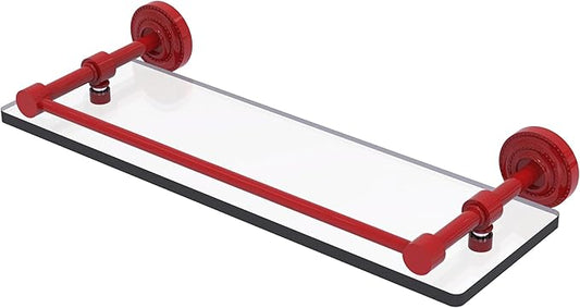 Allied Brass Dottingham Collection Single Glass Shelf with Gallery Rail
