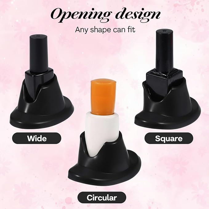 2 Pieces Soft Rubber Nail Polish Bottle Holder Spill-proof Storage Rack Display Stand Durable for Hand Care Display Art Tools and Nail Salon Foot