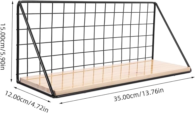 VALICLUD Multifunctional Wall-Mounted Storage Rack Shelves for Bathroom Kitchen Decorative Wall Shelf Black