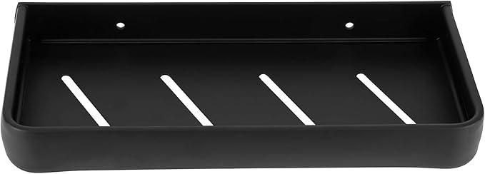 30cm Bathroom Shelf, Wall Mounted Storage Rack, Aluminum Material, with Heightened Fence Design, Ideal for Home Bathrooms (Monolayer)