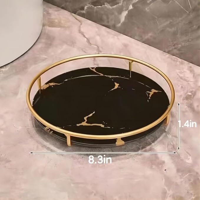 Gold Storage Rack, Bathroom Table Shelf, Perfume Tray, Beautiful Appearance, Super Capacity, Complete Your Daily Storage (QS-20-1) (QS-21-1)