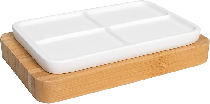 Sweet Home Collection Bathroom Accessories Sets Unique Collections Modern Classic Contemporary Decorative Beautiful Designs Bath Shower Tub D??cor, Soap Dish, Ritz(Pack of 1)