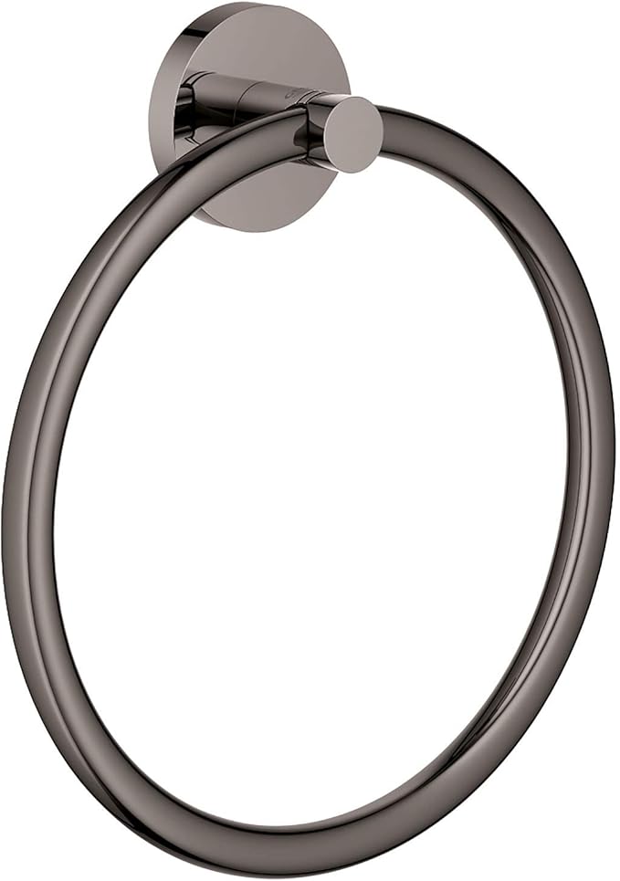 Essentials Towel Ring, Hard Graphite