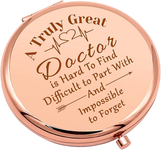 Thank You Gifts for Doctor Compact Makeup Mirror Doctor Gifts for Women Doctor Birthday Gifts Doctor Appreciation Gifts Pocket Makeup Mirror for Her Graduation Retirement Gifts