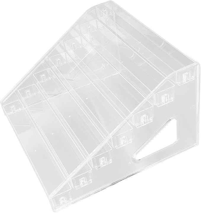 Agatige Nail Polish Storage Rack, 7 Layers Acrylic Transparent Nail Polish Holder Nail Polish Organizer Lipstick Organizer for Cosmetic