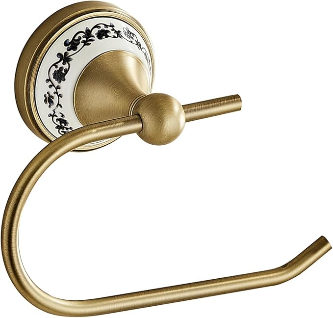 Wall Mounted Bathroom Kitchen Antique Toilet Paper Holder, Open Arm Towel Holder, Tissue Holder, Bathroom Kitchen Tissue Roll Holder YIGUANXIN