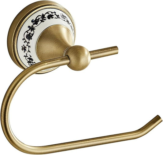 Wall Mounted Bathroom Kitchen Antique Toilet Paper Holder, Open Arm Towel Holder, Tissue Holder, Bathroom Kitchen Tissue Roll Holder YIGUANXIN