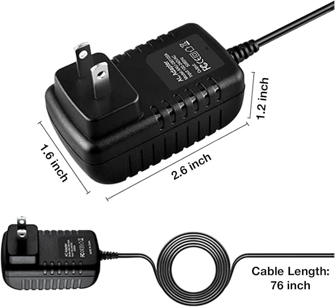 5.9V AC/DC Adapter Compatible with Vesaur D1003 10" D8511 8.5" Professional Large Tall Lighted Makeup Mirror 1X/5X 1X/10X Magnifying Vanity Mirror 2835 LED Strip Light YHSW-059200U Power PSU