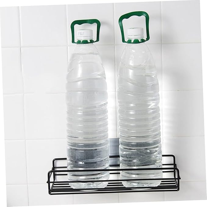 PRETYZOOM 2pcs Bathroom Shelf Organizer Wall-Mounted Storage Racks Iron Display Racks for Bathroom Kitchen
