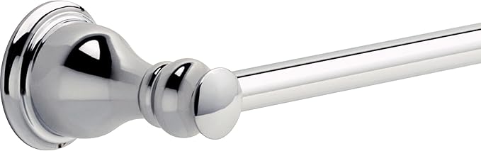 DELTA FAUCET Rubber Limited AUB24-PC Aubrey 24-in Wall Mount Towel Bar Bath Hardware Accessory in Polished Chrome