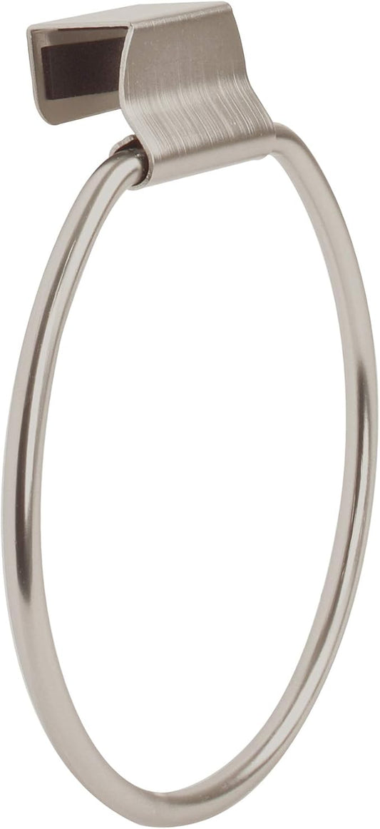 Spectrum Diversified Towel Ring, over the Cabinet Door, Brushed Nickel Small