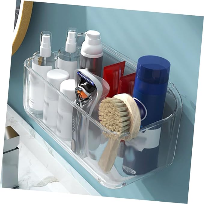Wall Shelf Floating Shelves for Bathroom Kitchen Bedroom Wall-Mounted Storage Rack Flat Surface Protects Bottles