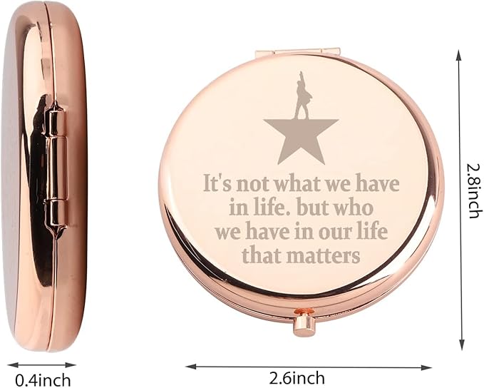 WUSUANED Musical Star Makeup Mirror Musical Lover Gift Theatre Inspired Mirror Drama Lover Gift