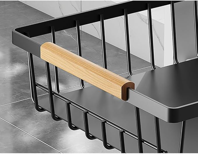 GarveeHome Pull Out Cabinet Organizer Expandable Slide Out Drawer Organizers, No Drill Pull Out Drawers Adhesive Compatible Framed Cabinets Shelves for Kitchen Pantry
