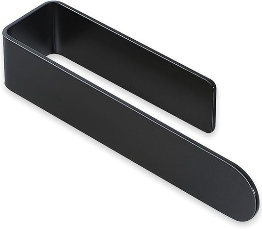 Taozun Hand Towel Holder/Hand Towel Bar - Black Face Towel Holder Self Adhesive Towel Ring for Bathroom, Stainless Steel