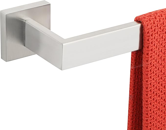 Alise Brushed Nickel Towel Bar, 28 Inch Towel Racks for Bathroom, SUS304 Stainless Steel Towel Holder Wall Mounted, Heavy Duty Towel Hanger for Bathroom & Kitchen (Brushed Nickel)