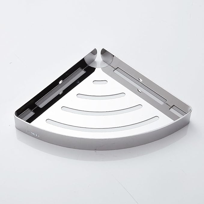 Bathroom Triangular Shelf, Toilet Corner Storage, Black Small Triangle Single Layer