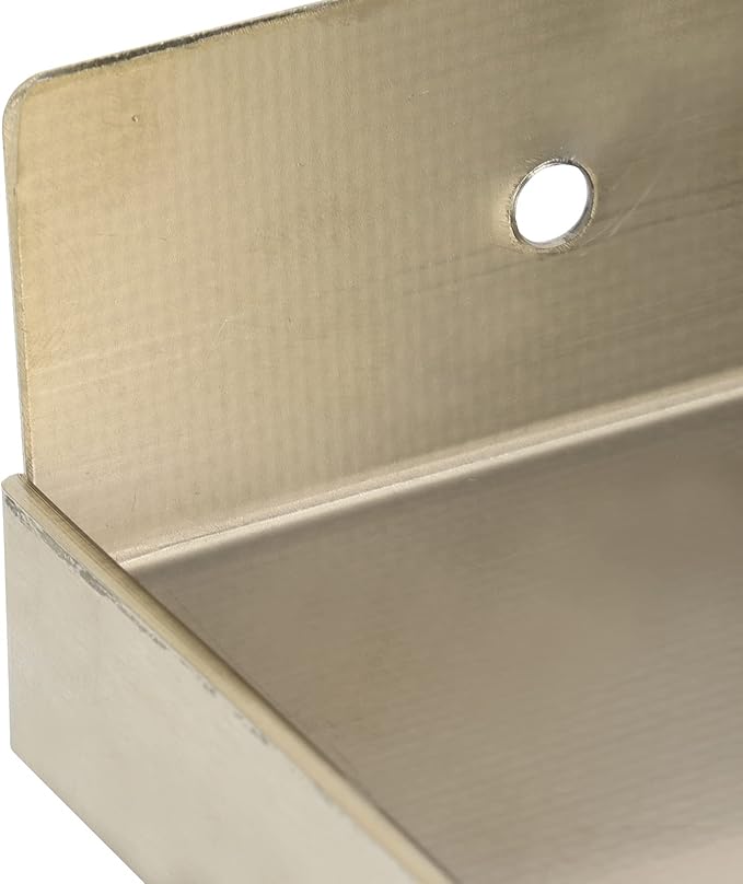 TOPINCN Toilet Phone Shelf, Floating Wall Shelves Wall Mounted Thick Phone Holder, Stainless Steel Multifunctional Storage Shelf for Bathroom, Toilet, Kitchen (Gold)