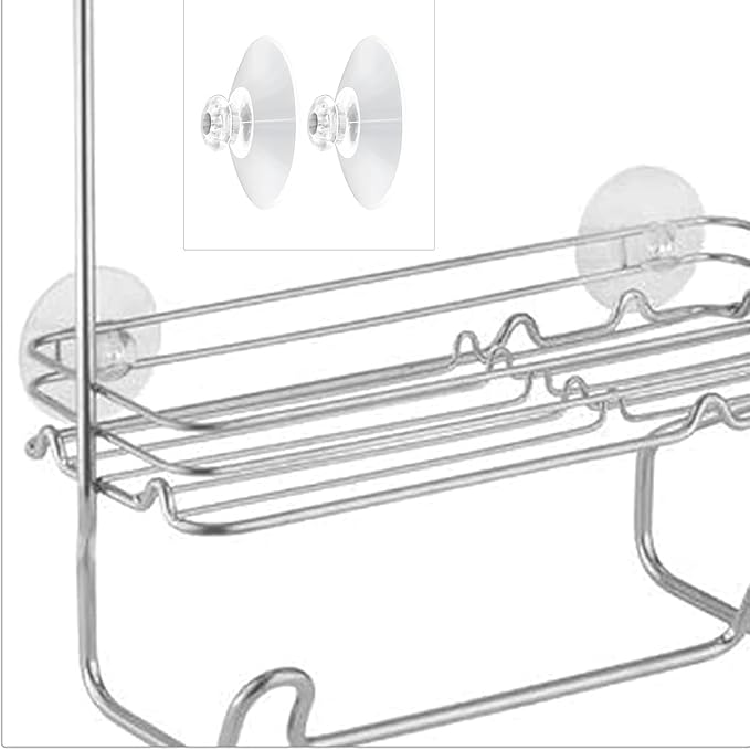 Shower Caddy Connectors Suction Cups for Bathroom, 2 Inch PVC Plastic Heavy Strength Large Clear Sucker Without Hooks, Replacement Suction Cups Compatible with iDesign (6 PCS)
