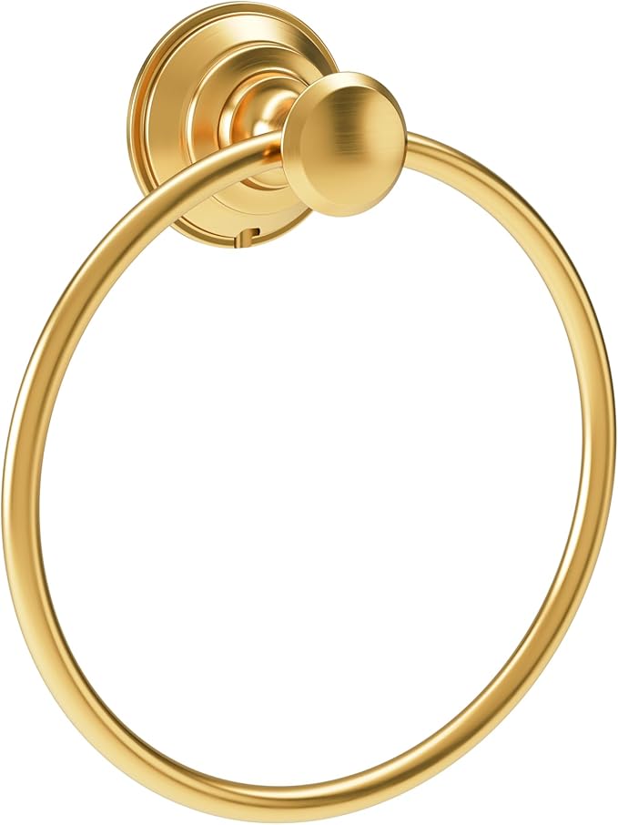 Symmons Braston Wall Mounted Bathroom Towel Ring in Brushed Bronze - 583TRBBZ