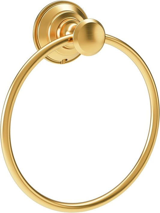 Symmons Braston Wall Mounted Bathroom Towel Ring in Brushed Bronze - 583TRBBZ