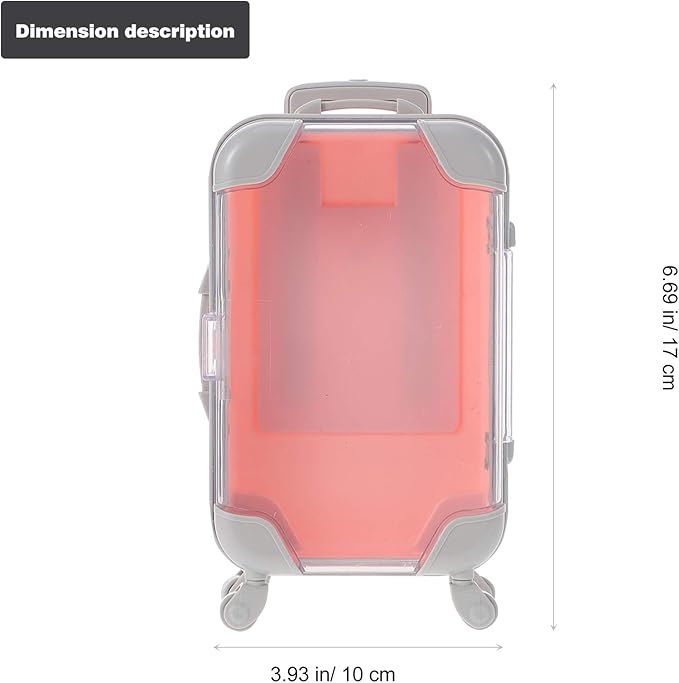 Lurrose 1pc False Eyelash Suitcase False Eyelash Case Organizer Plastic Lash Fake Lash Holder Empty Organizer