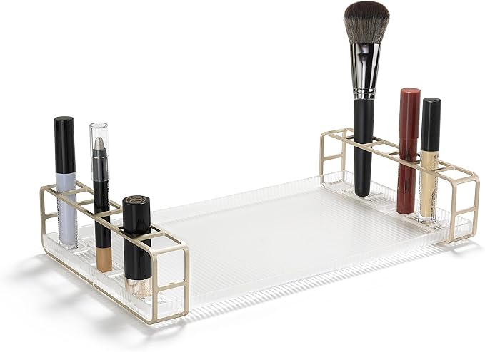 Polder Glamour Grids Cosmetic Storage - Grid Display Tray (Gold)