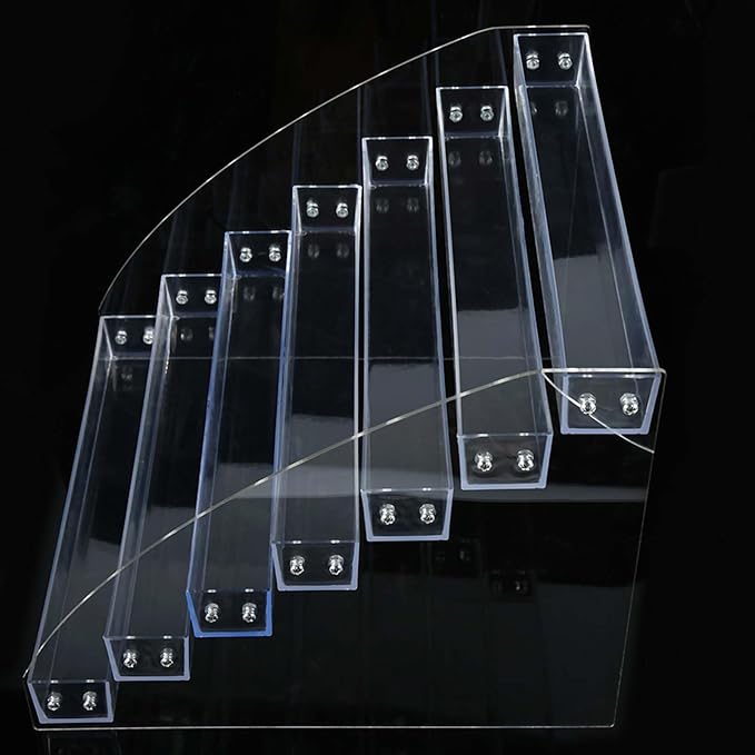 Yinhing Acrylic Nail Polish Organizer,Nail Polish Organiser, Transparent Acrylic Nail Polish Display Stand, Desk Case Makeup Storage Rack Stand Holder Jewelry Makeup Organizer