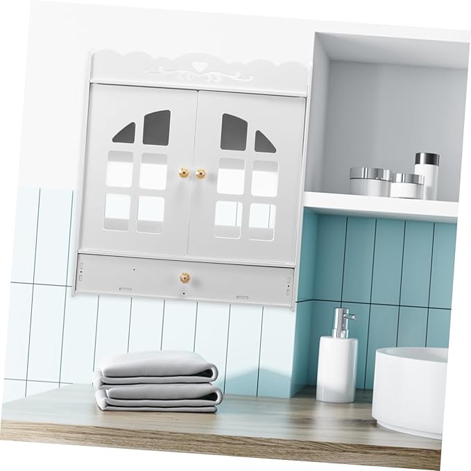 Bathroom Shelves Wall Mounted Restroom Organizer Wall Mount Cabinet for Bathroom Supplies