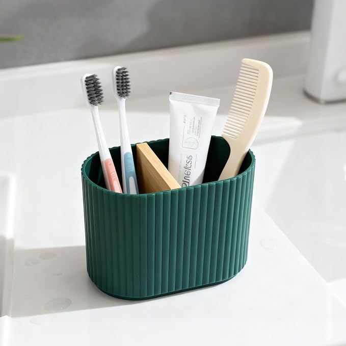 23 Pieces Bathroom Set with Shower Curtain and Rugs, Green Bathroom Accessory Set, Shower Curtain with Liner, Memory Foam Bathroom Rugs, Toilet Brush, Trash Can, Soap Dispenser, Countertop Set