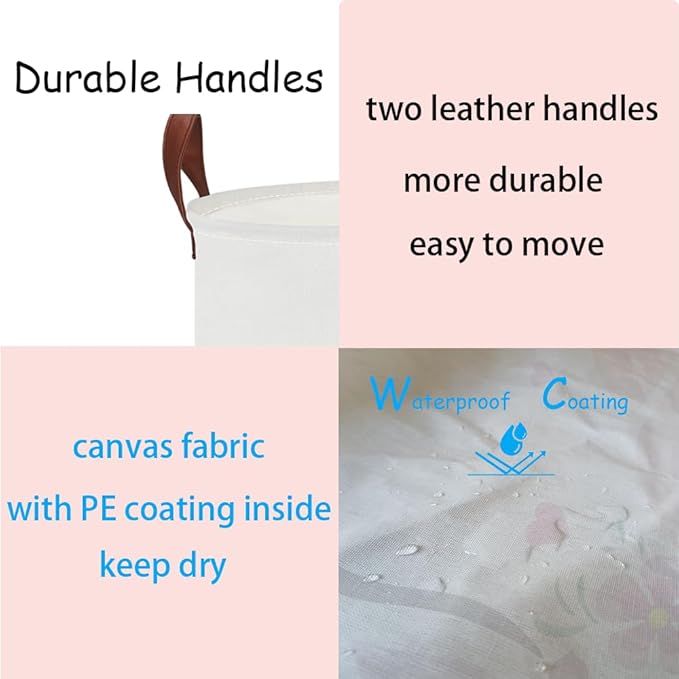 NTAOHAMPER Laundry Hamper,Laundry Basket,Baby Nursery Hamper,Waterproof Storage Bin,Clothes Organizer Basket,Room Decor(Unicon)
