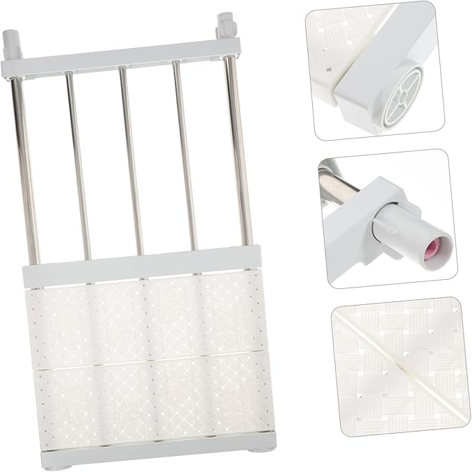 Bathroom Shelves Wardrobe Storage Rack Retractable Shelf Easy Install Wall Bracket Closet Storage