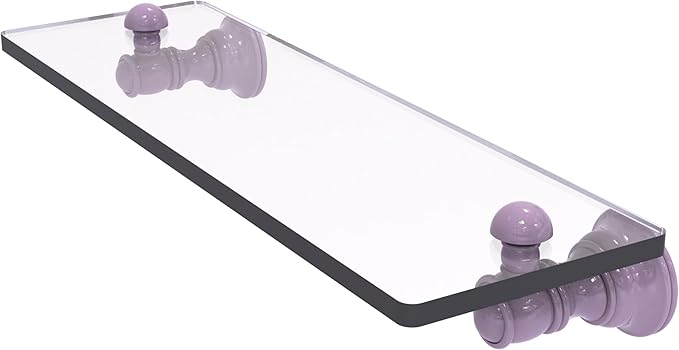 Allied Brass CL-1-16-LVN Carolina Collection 16 Inch Glass Shelf, Lavender