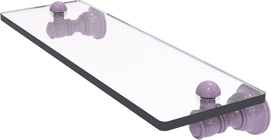 Allied Brass CL-1-16-LVN Carolina Collection 16 Inch Glass Shelf, Lavender