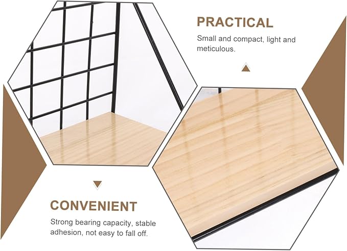 Cabilock 1Pc Large Multifunctional Wall Rack Bathroom Shelf for Home Decor Strong Bearing Capacity Iron Storage Organizer for Bathroom