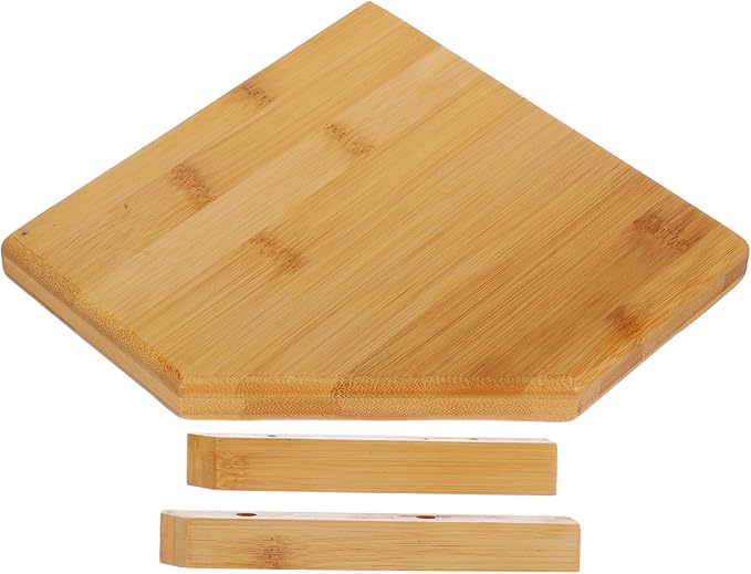 SOLUSTRE Floating Wall Shelf Wire Wooden Decorative Shelf for Bedroom Corner Storage Rack Space-Saving Design