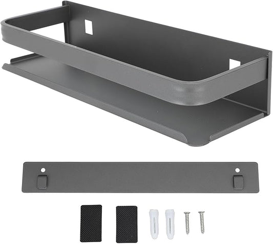 Ymiko Stainless Steel Wall Mounted Storage Shelf, Bathroom Rack, for Bathroom, Kitchen, Bedroom, Living Room (30cm)