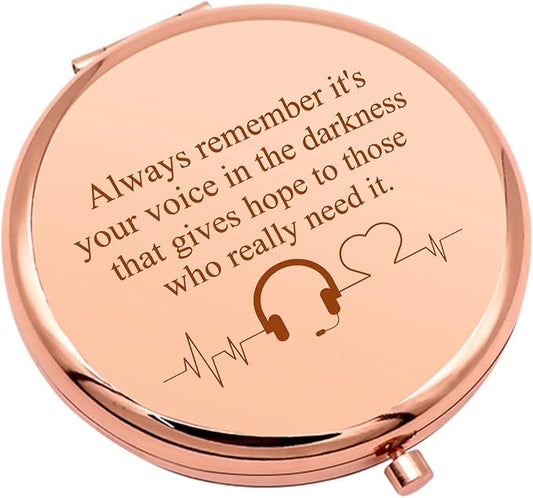 911 Operator Gifts Thank You Presents Compact Makeup Mirror 911 Operator Gift Dispatcher Emergency Dispatcher Appreciation Presents Folding Makeup Mirror for Women Birthday Retirement