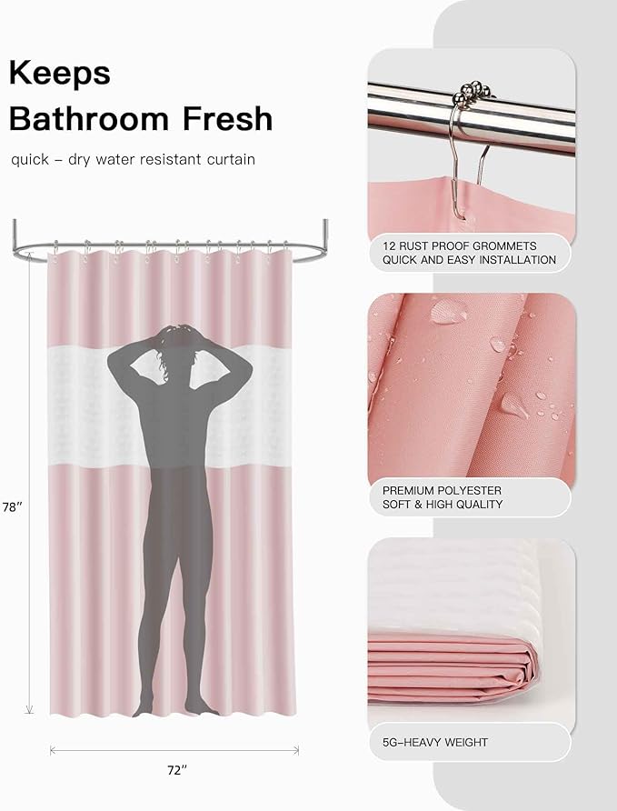 IMAVO Bathroom Accessories Set, Non-Slip Absorbent Green Bathroom Rugs and Waterproof Shower Curtain with Hooks,Complete Bathroom Set for Bathroom Décor