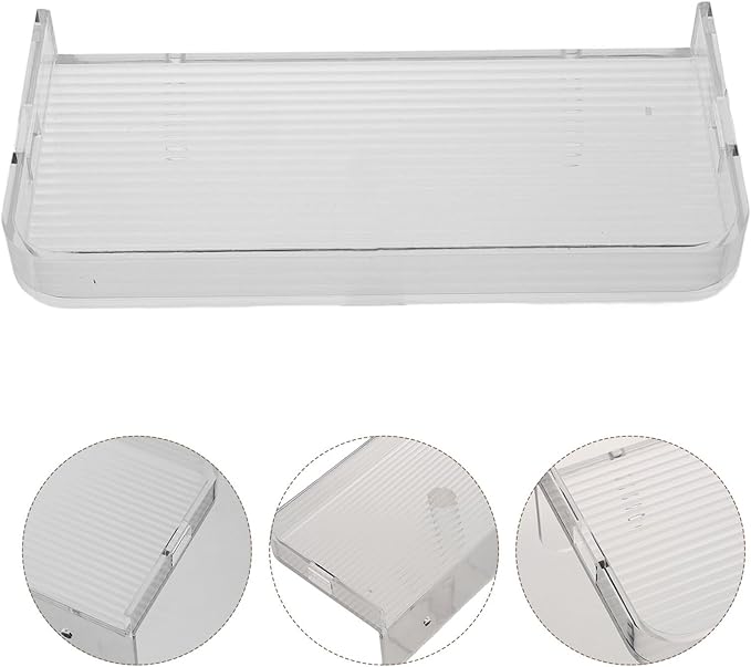 BESPORTBLE Floating Wall Shelves Bathroom Organizer Shelf L-Shaped Kitchen Seasoning Rack Wall Mounted Storage Holder for Bathroom and Kitchen