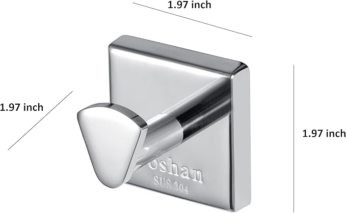 Roshan Handcrafted and Hand Polished Multi Purpose Towel Rack, Rust Proof and Peel Resistant Towel Shelf, Includes 2 Handmade Hooks (Polished Silver)