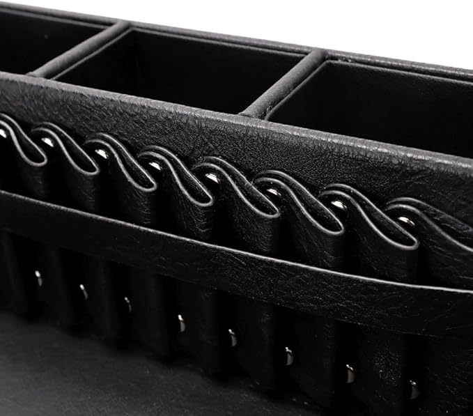 Barber Storage Box,Hairdressing Tool Holder, Multifunctional Detachable Large Storage Box, Shear Holder PU Leather Salon Scissors Holder, Hair Cutting Tools Storage Case for Barber Accessories(Small)