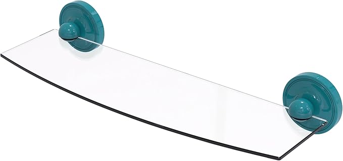 Allied Brass PR-33/18-GLT Prestige Regal Collection 18 Inch Glass Shelf, Glokzin Teal