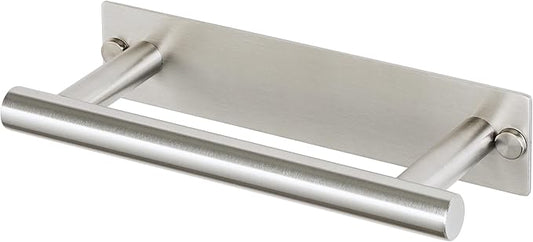 Alise Adhesive Towel Bar Brushed Nickel,Towel Racks for Bathroom Wall Mounted,Bathroom Towel Rack SUS304 Stainless Steel,Towel Holder for Bathroom Hardware Decoration,Sticky or Screw-Mounted,8 Inch