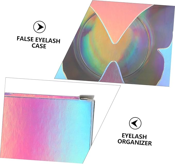 MERRYHAPY Lash Holder 30pcs Square Cases Elegant Lash Tray Compact Portable Pvc Material